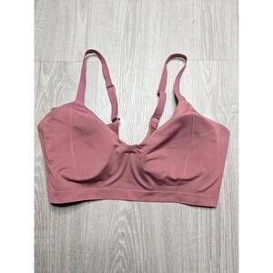 Calvin Klein Bralette Bra Womens XL Pink Wireless Seamless Adjustable Straps